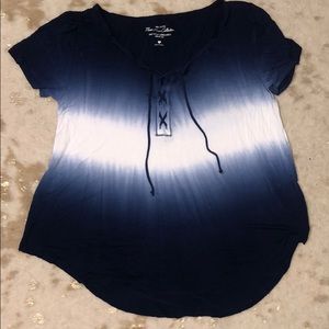 Hollister lace up top